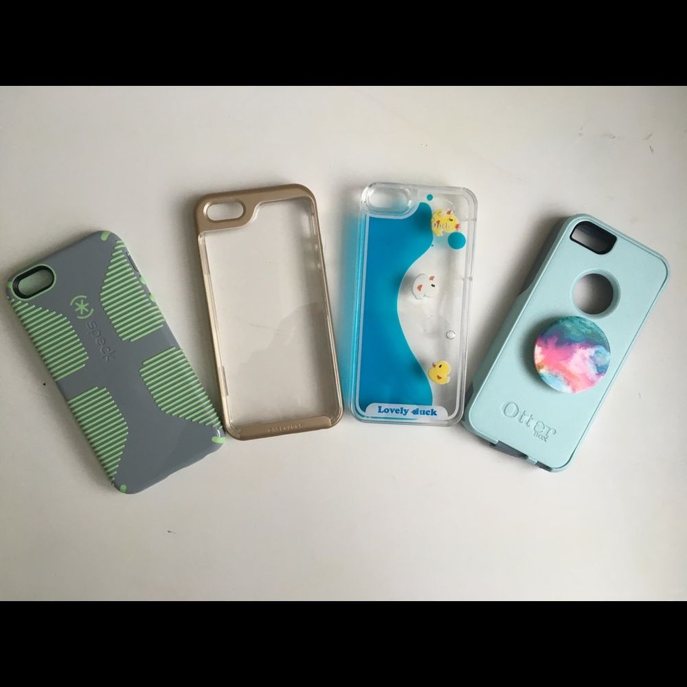 lot of 4 cases for iphone 5/5s/SE